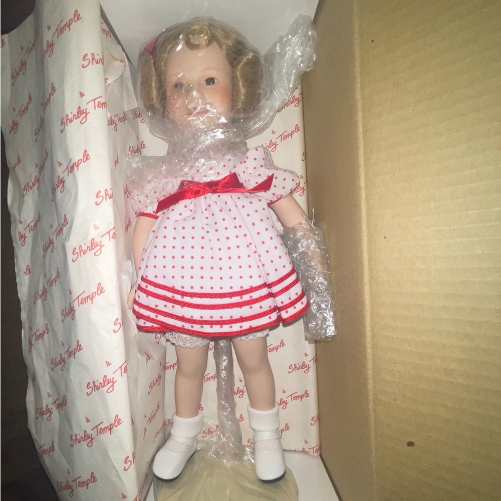 Shirley Temple Stand Up And Cheer Doll Silver Screen 14” Vtg Mint In Box w/Cert